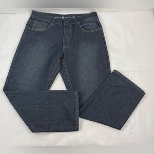 Mens Beverly Hills Polo Club Dark Wash Relaxed Straight Fit Jeans Size 34 X 30